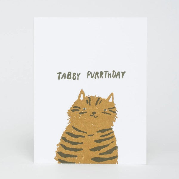 Tabby Purrthday Birthday Card