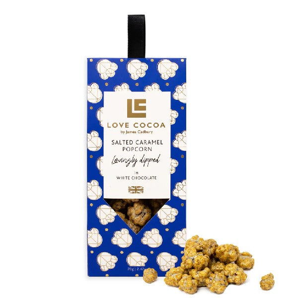 White Chocolate Dipped Salted Caramel Popcorn 70g