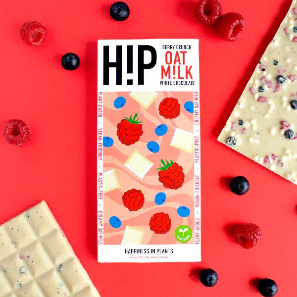 H!P Oat Milk Berry Crunch White Chocolate Bar