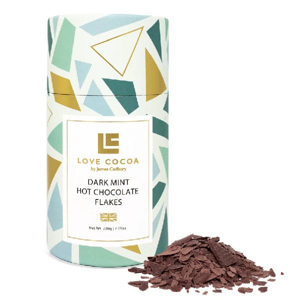 Mint Dark Hot Chocolate Flakes 200g