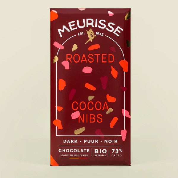 Organic Dark Chocolate with Roasted Cacao Nibs 100g