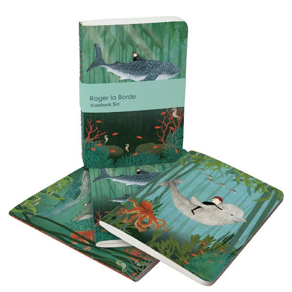 Whale Song Set of 3 A6 Notebooks