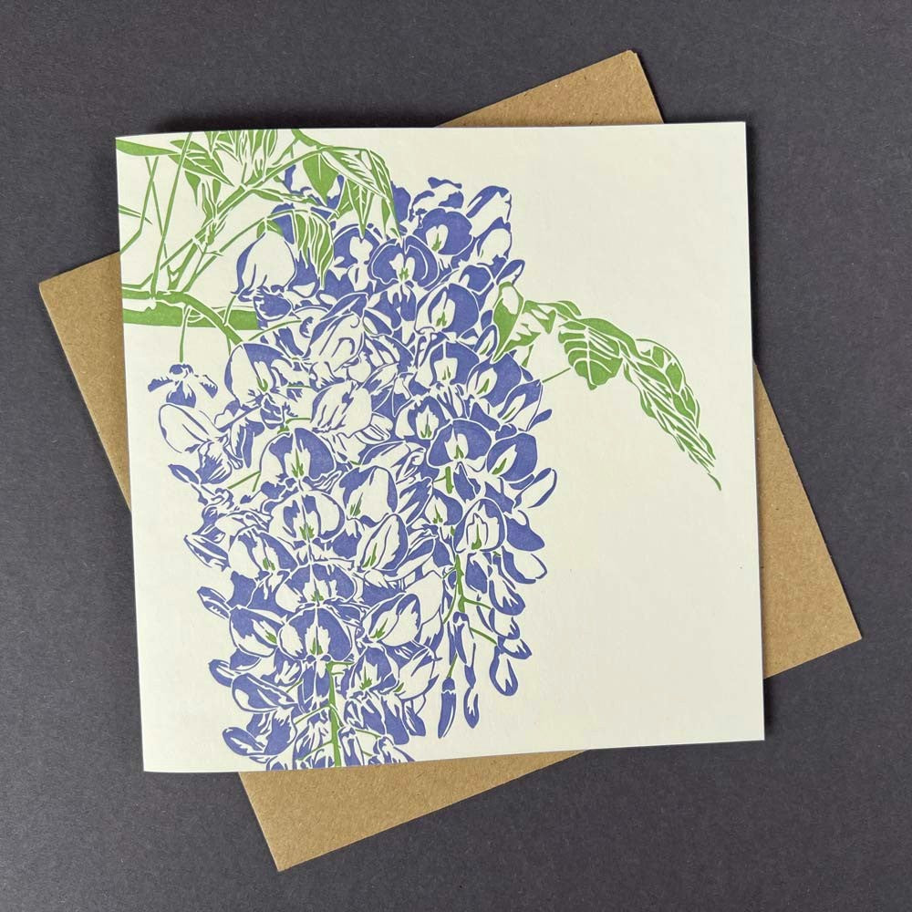 Wisteria Letterpress Card