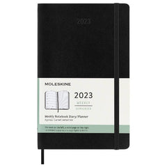 Moleskine 2023 Weekly Planner Large Softcover Black