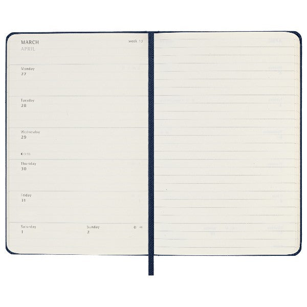 Moleskine 2023 Weekly Planner Pocket Hardcover Sapphire Blue - Paper Tiger