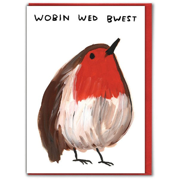 Wobin Wed Bwest Christmas Card