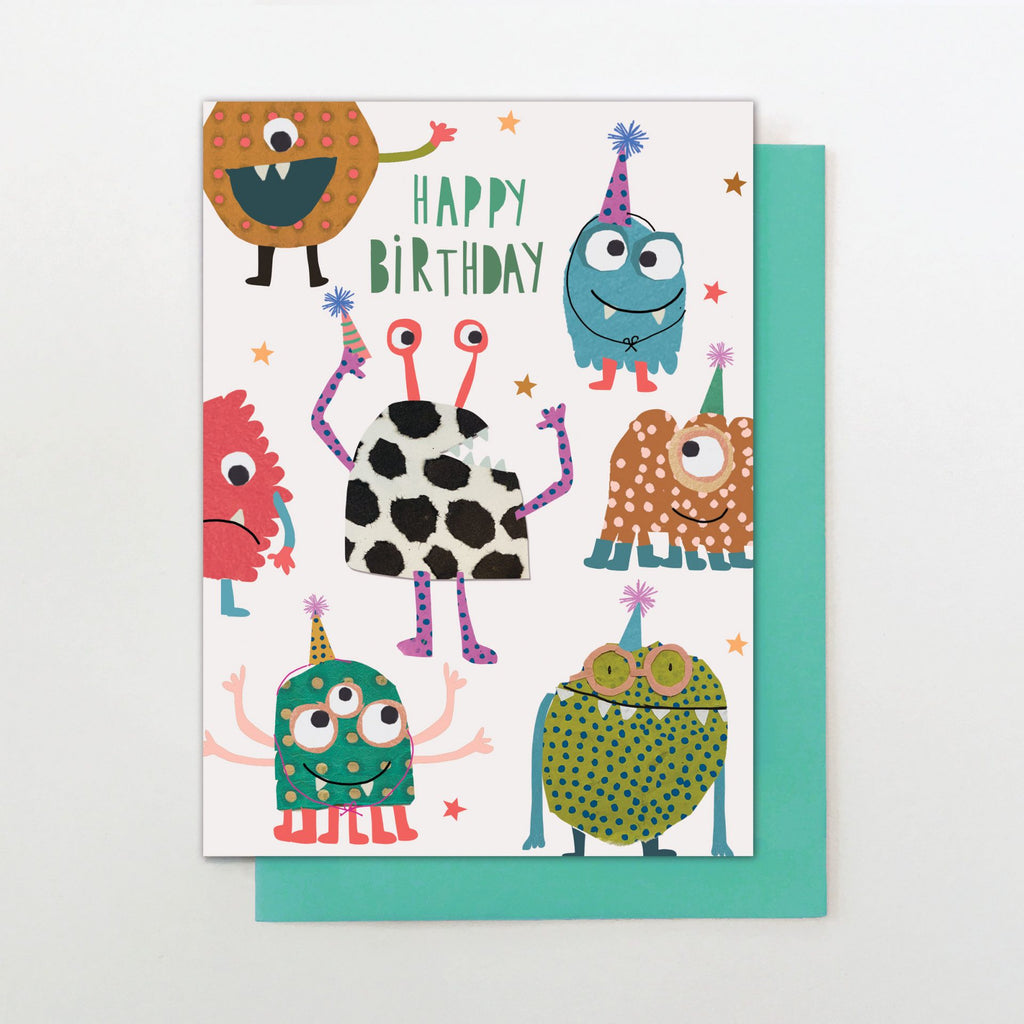 Monsters Happy Birthday Card