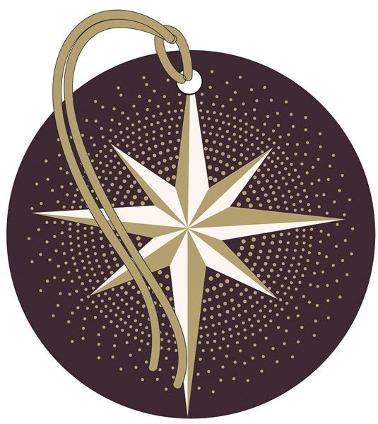 Star Gold Foil Pack of 4 Gift Tags