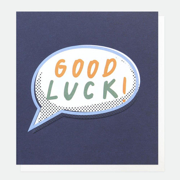 Good Luck! Speech Bubble Card - Paper Tiger