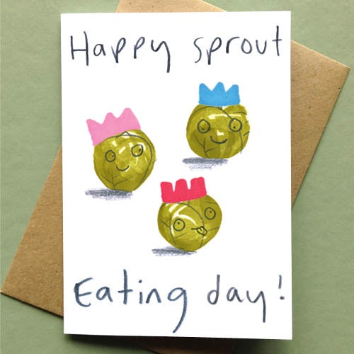 Happy Sprout Day Christmas Card