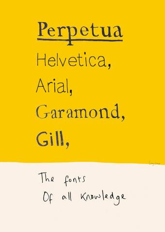 Fonts Of All Knowledge Postcard