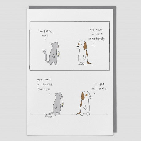 Dog & Cat Party Card