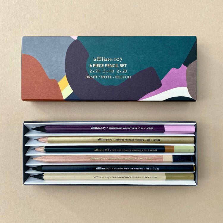 Pallette Six Piece Pencil Set