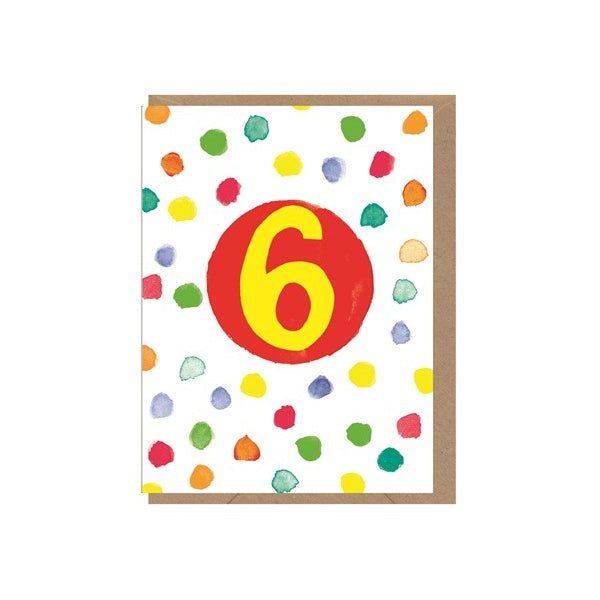 Age 6 Spots Card