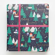 Scandinavian Scene Foil Sheet Wrap