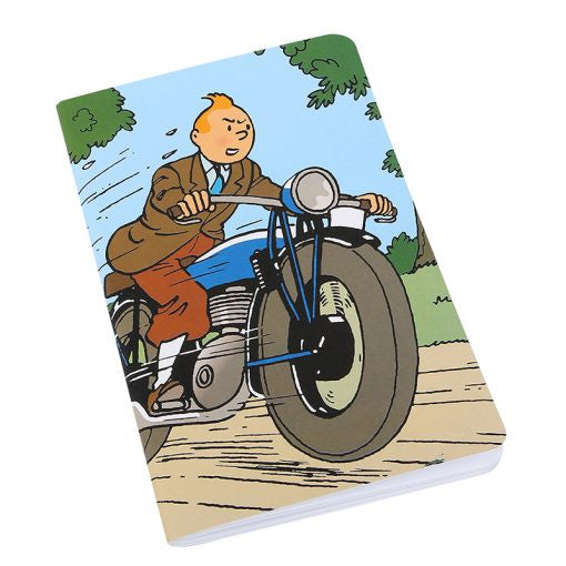 Tintin Motorbike Medium Notebook