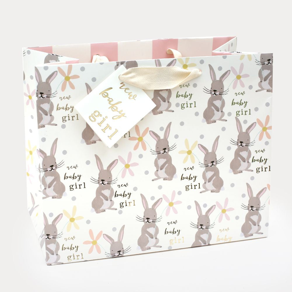 Rabbit Baby Girl Landscape Gift Bag