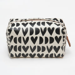 Geo Heart Cosmetic Bag