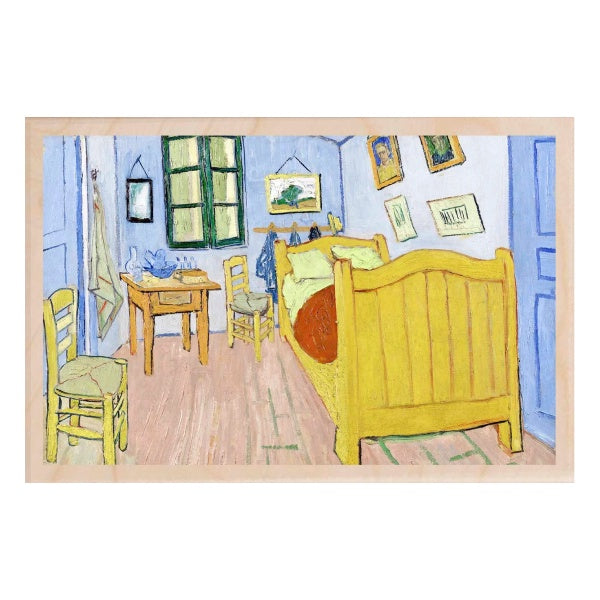 Van Gogh The Bedroom Wooden Postcard