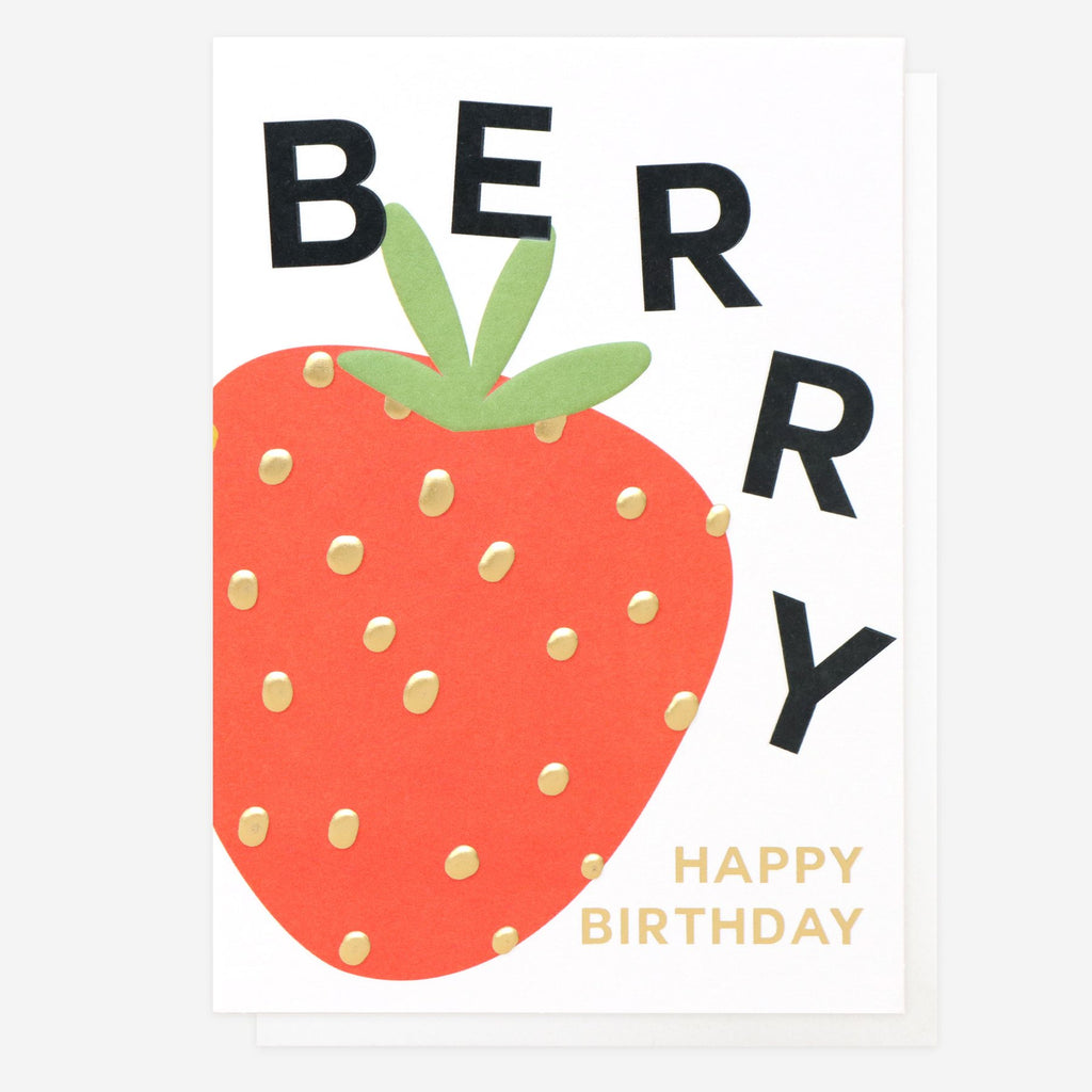 Berry Happy Birthday Strawberry Card