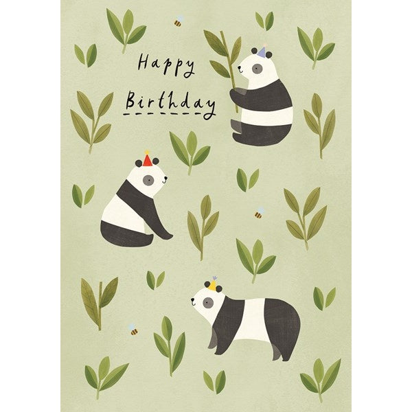 Happy Birthday Pandas Birthday Card