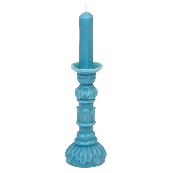 Midnight Forest Dark Blue Candlestick Candle 25cm