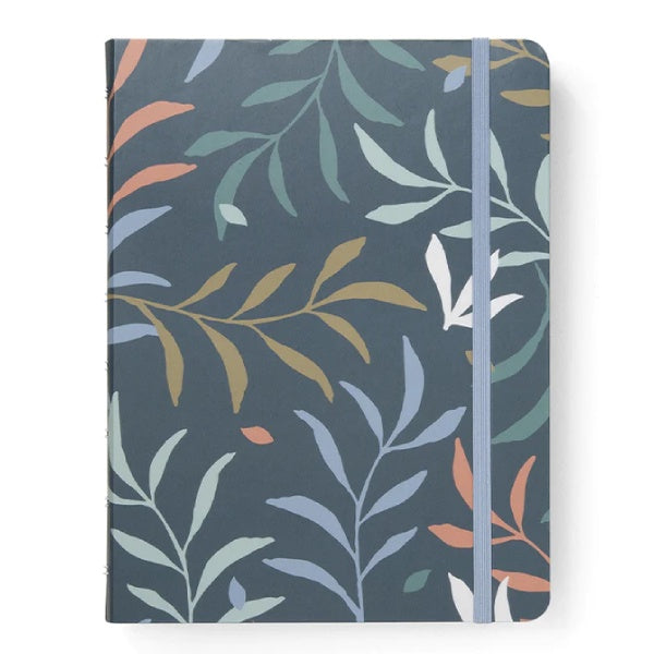 Filofax Botanical A5 Refillable Notebook Blue