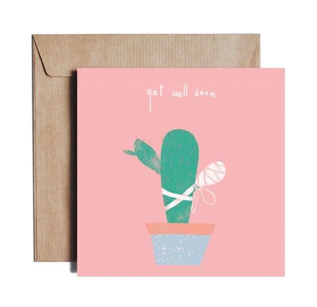 Get Well Cactus Card