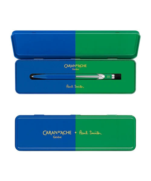 Caran D'Ache Paul Smith Ballpoint Pen Cobalt and Emerald