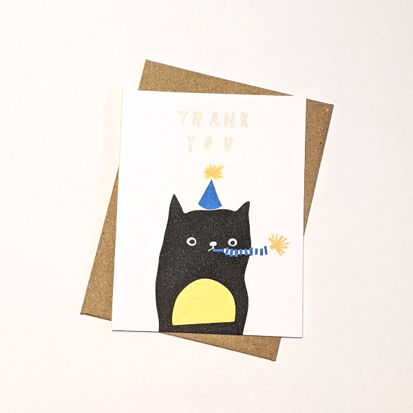 Party Cat Thank You Pack of 8 Cards