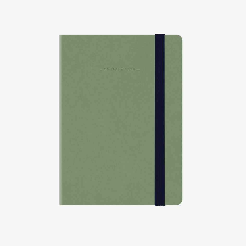 Small Squared Vintage Green Notebook