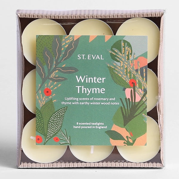 Winter Thyme Scented Christmas Tealights