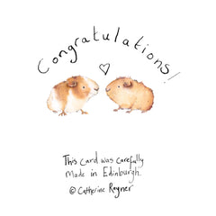 Carri and Gary Congratulations Card by Catherine Rayner