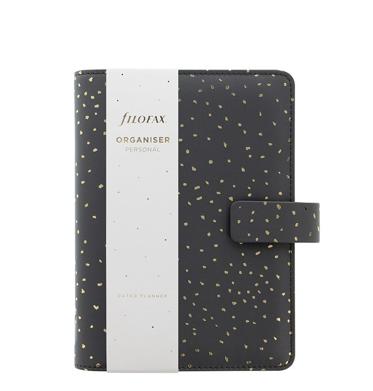 Filofax Charcoal Confetti Personal Organiser