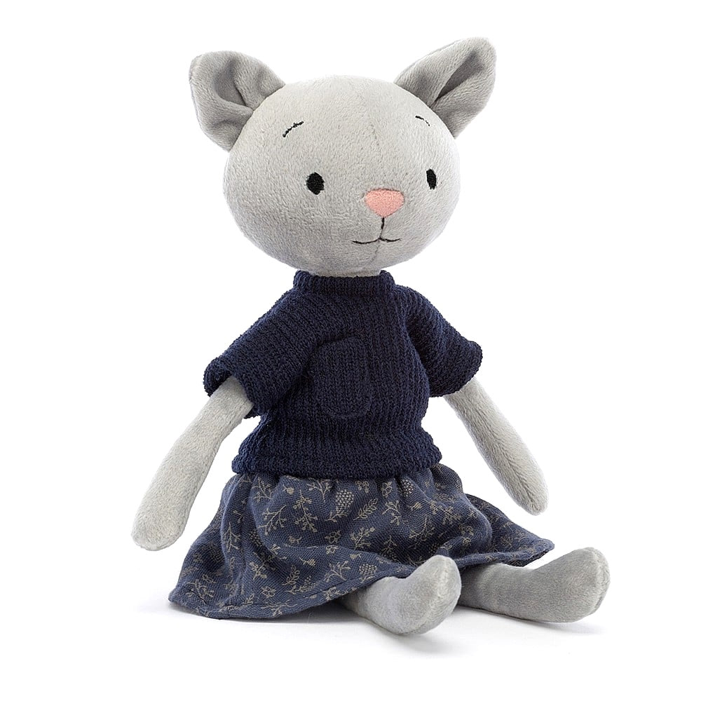 Jellycat sales grey cat