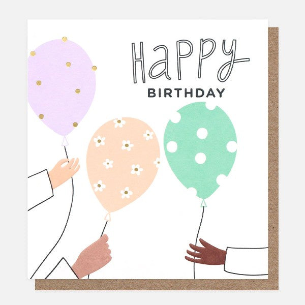 Happy Birthday Balloons Card