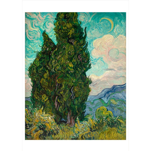 Cypresses - Vincent Van Gogh Card