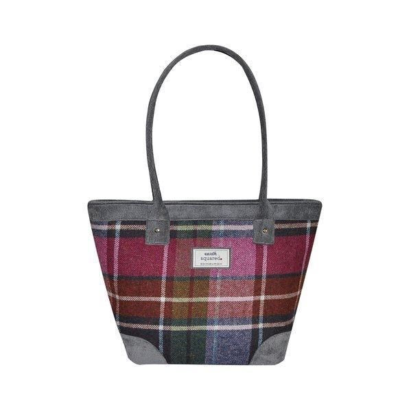 Damson Tweed Tote Bag