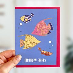 Fishes Birthday Card