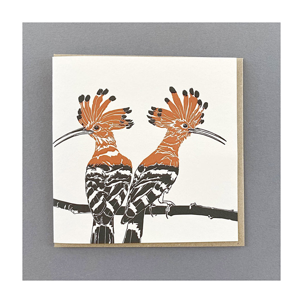 Hoopoe Letterpress Card