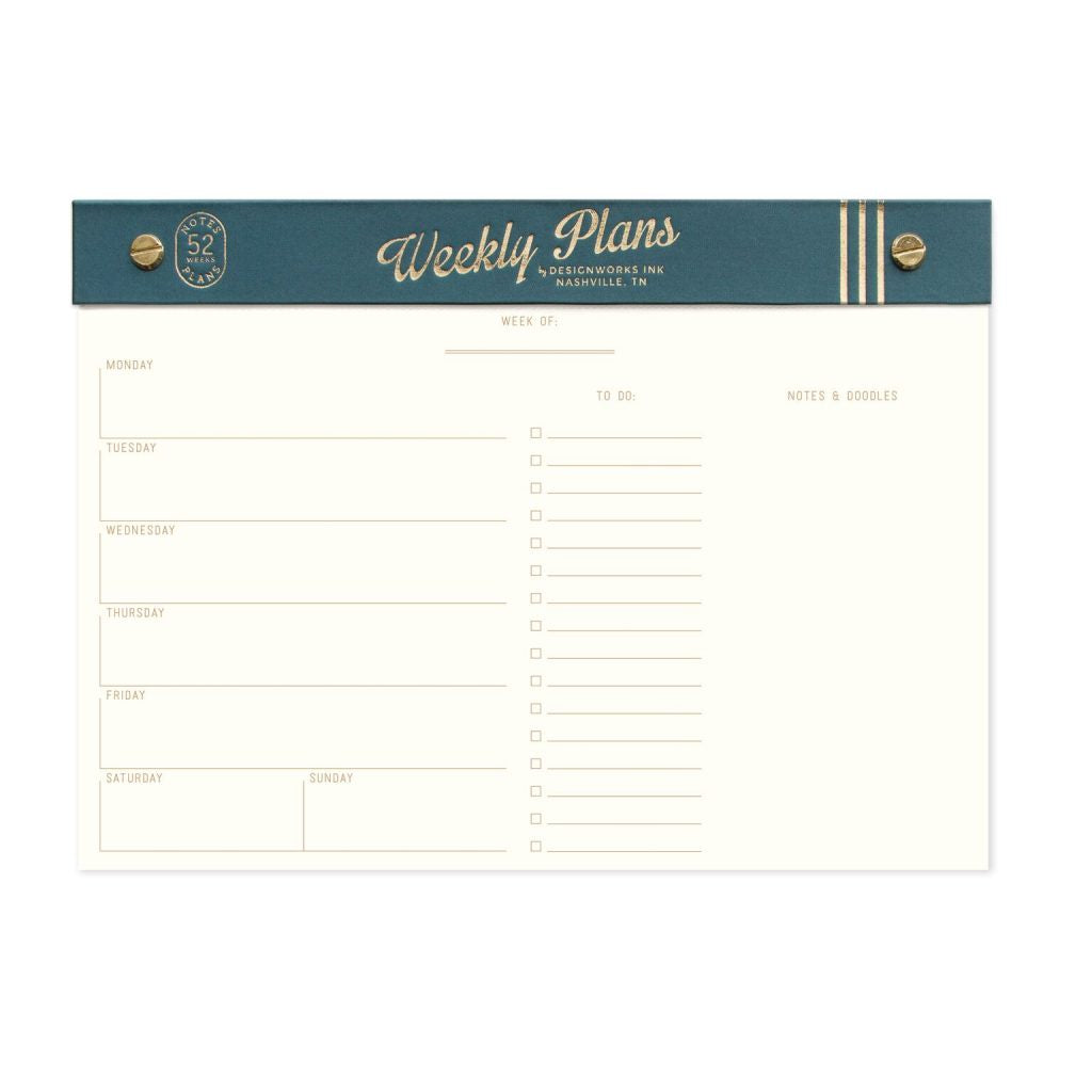 Teal Weekly Planner