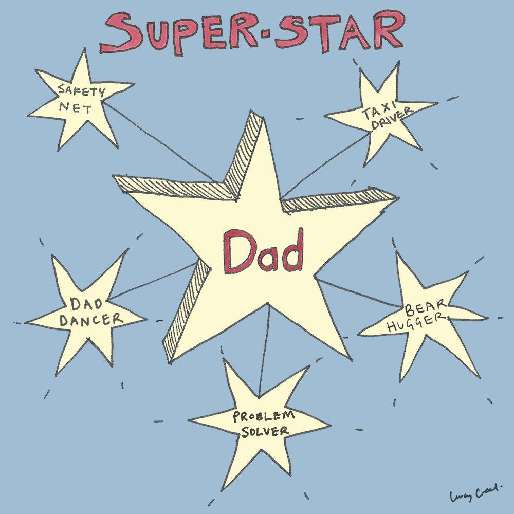 Super-Star Dad Card | Paper Tiger