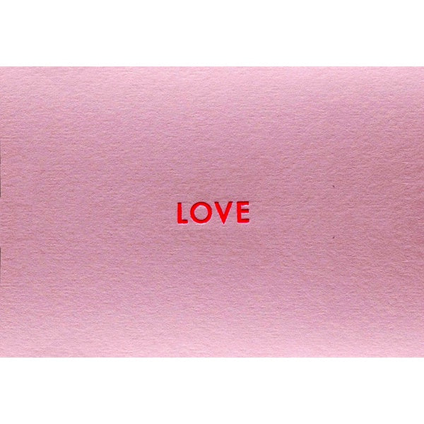 Love Neon Pink Card