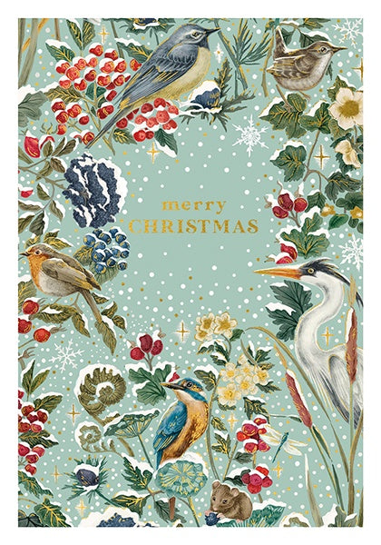 Merry Christmas Birds Card