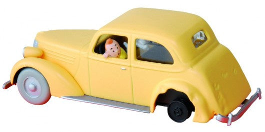 Tintin Yellow Crashed Car