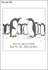 Penguin Hunt Christmas Card