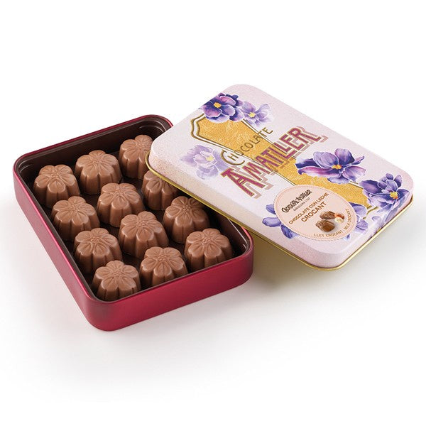 Flors Milk Chocolate Hazelnut Praline Chocolate Tin 72g