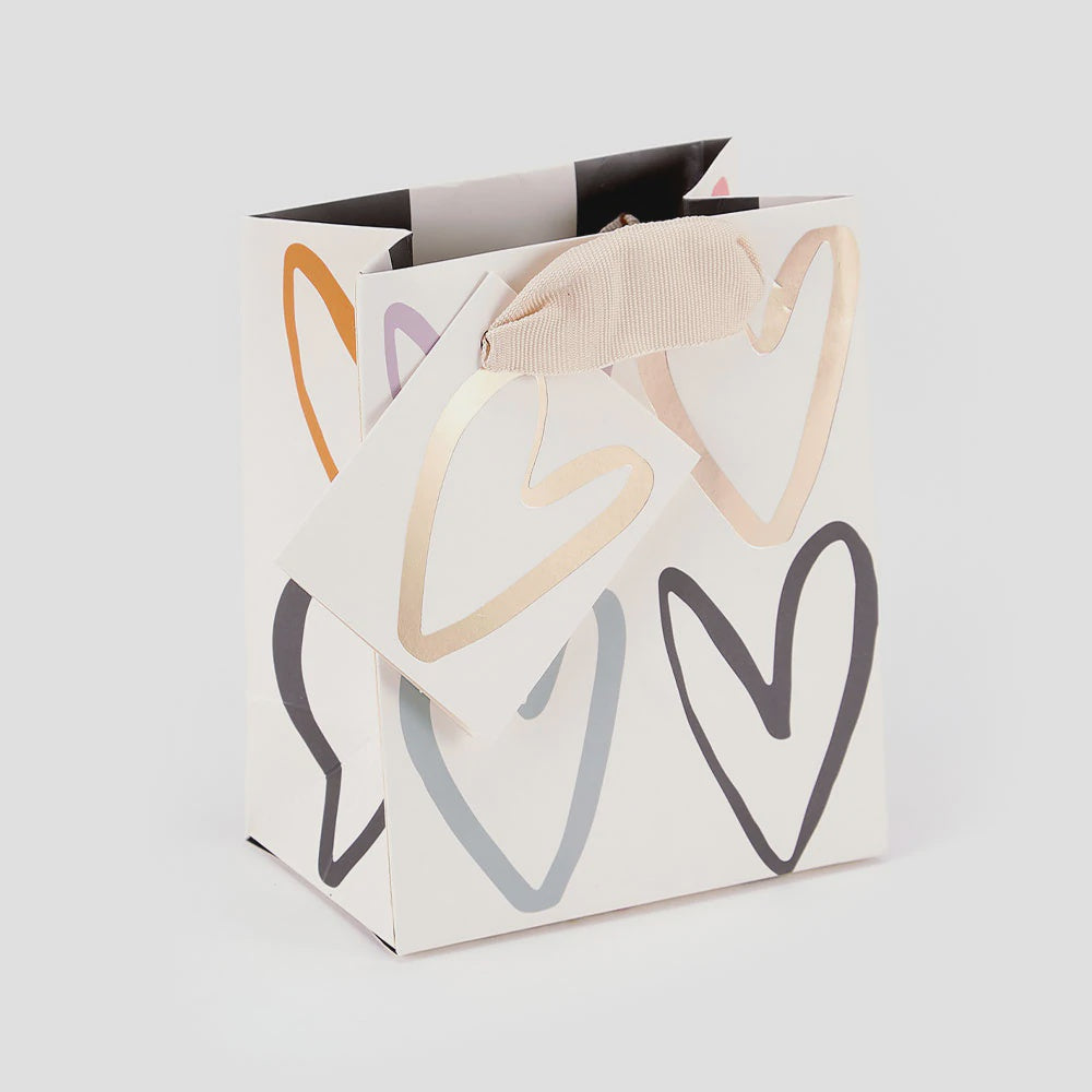 Heart Outline Small Gift Bag