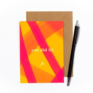 You Did It! Foiled Card