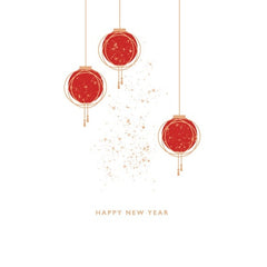 Chinese New Year Lanterns Card